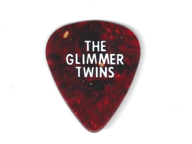 THE ROLLING STONES MICK JAGGER KEITH RICHARDS GLIMMER TWINS GUITAR PICK PLECTRUM