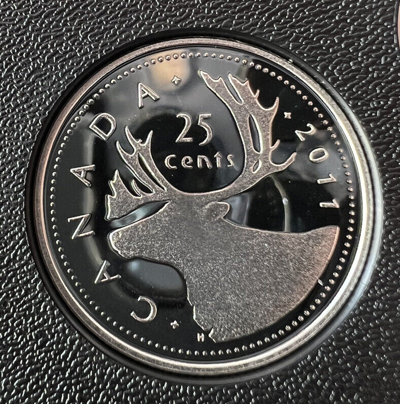 2011 Canadian SILVER PROOF 25 Cent Coin Quarter RCM Uncirculated
