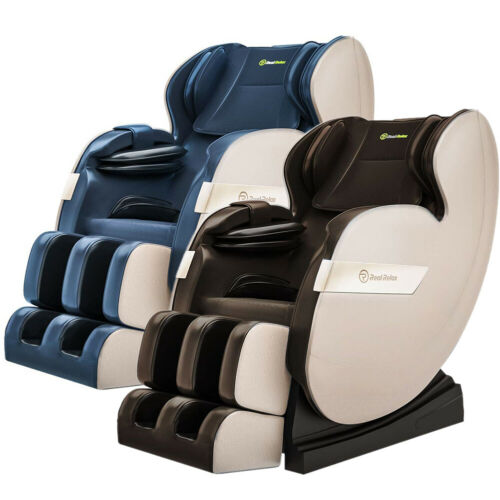 2020 Real Relax Full Body Shiatsu Massage Chair Recliner Zero Gravity Foot Rest