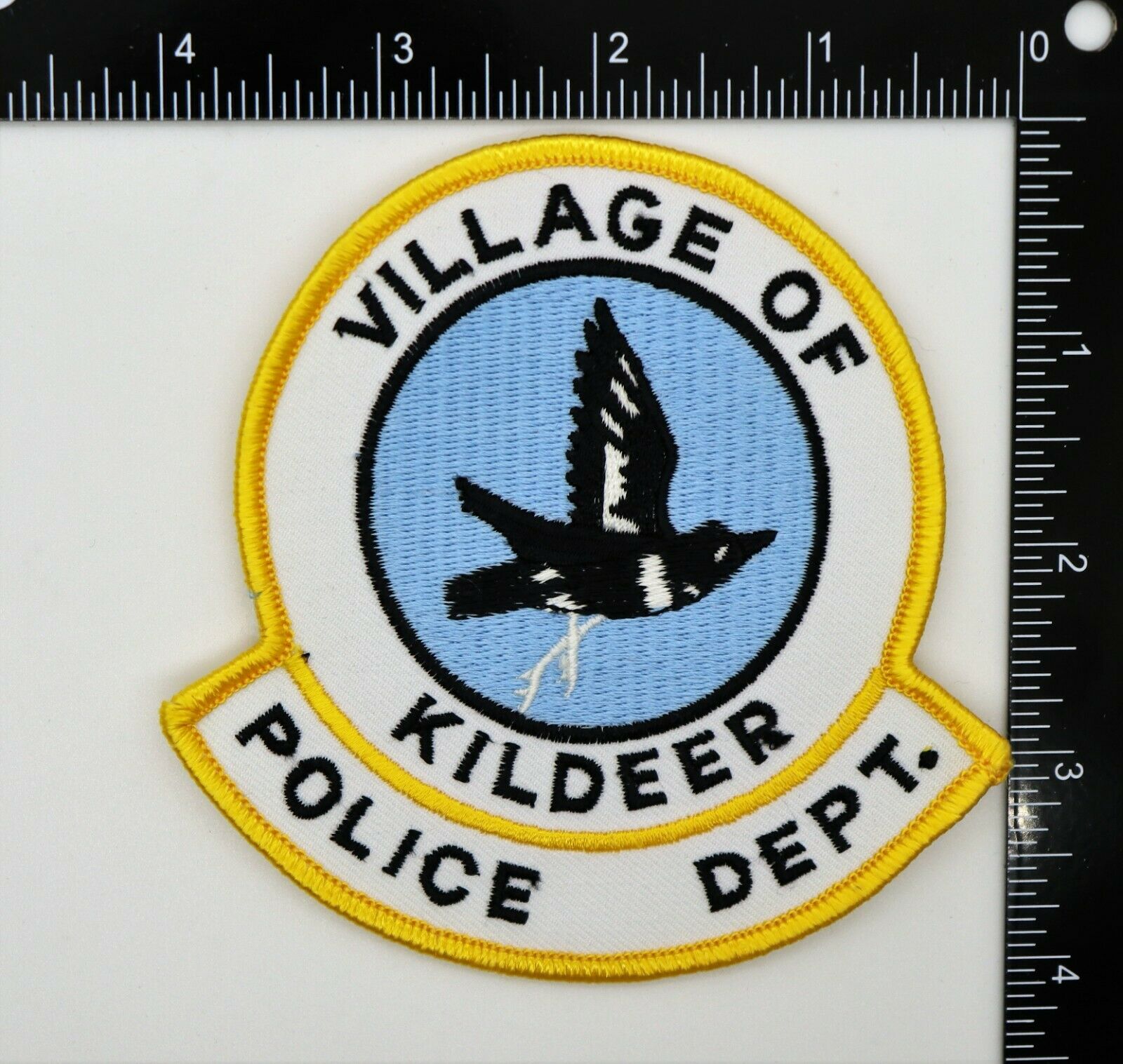 Village Of Kildeer Illinois Police Department Patch Vintage Original