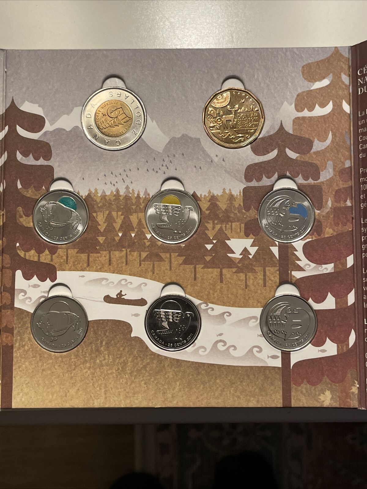 2011 Canada Legendary Nature Parks Boreal Forest coin Holder Card Folder mint