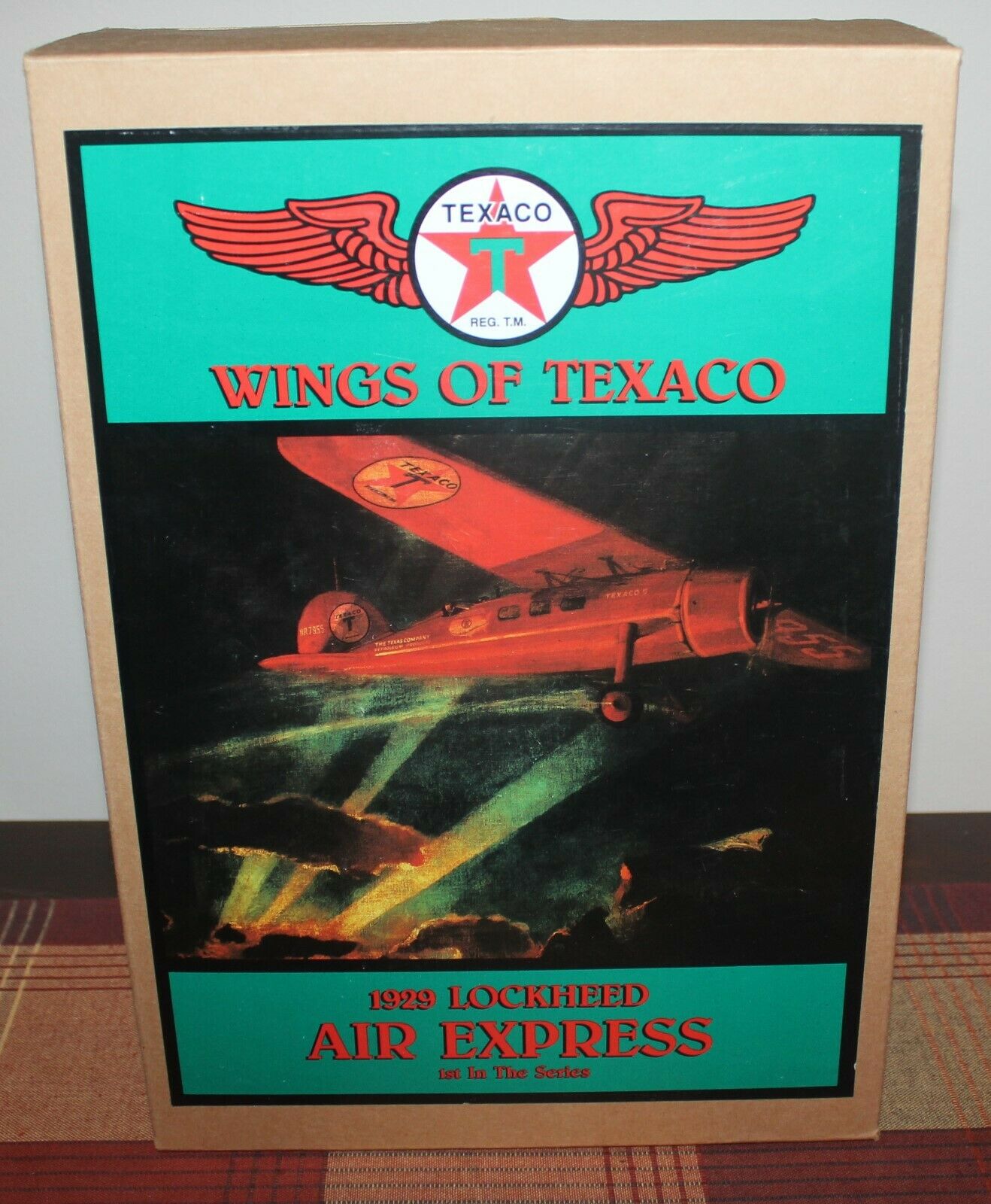 Wings Of Texaco 1929 Lockheed Air Express Diecast Metal 1st In The Series Nib