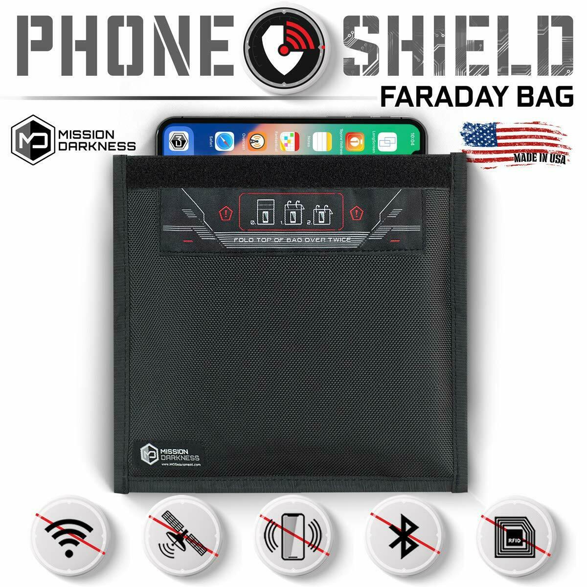 Mission Darkness Small Non-Window Faraday Bag for Phones