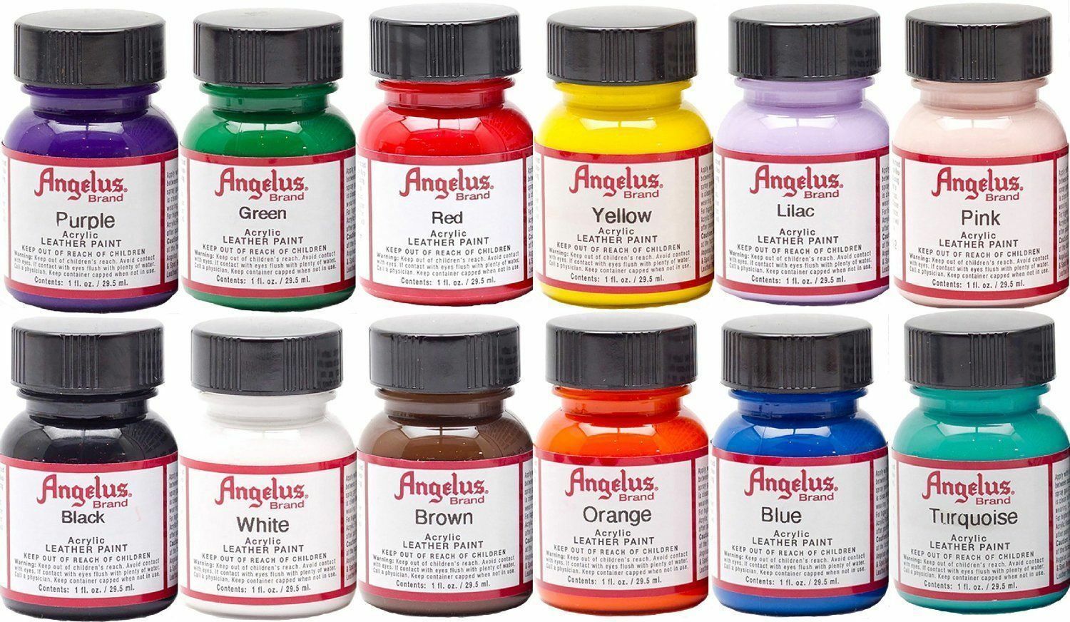 Angelus Acrylic Leather Paint /dye - Leather & Vinyl - 1 Fl Oz Sneaker Paint