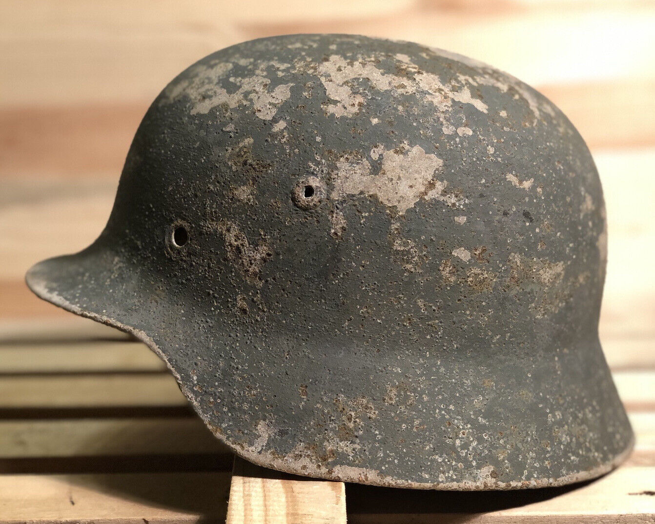 WWII German Helmet M35 UFFZ