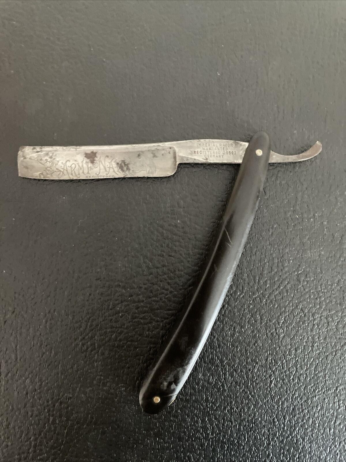 Vintage  Straight Razor IMPERIAL Etched 