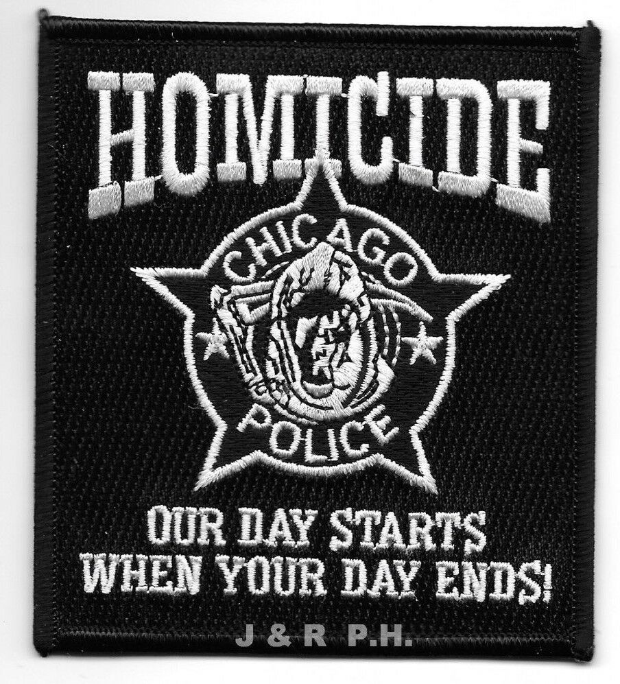 Chicago  Homicide, Illinois  (3.5" X 4" Size) Shoulder Police Patch  (fire)