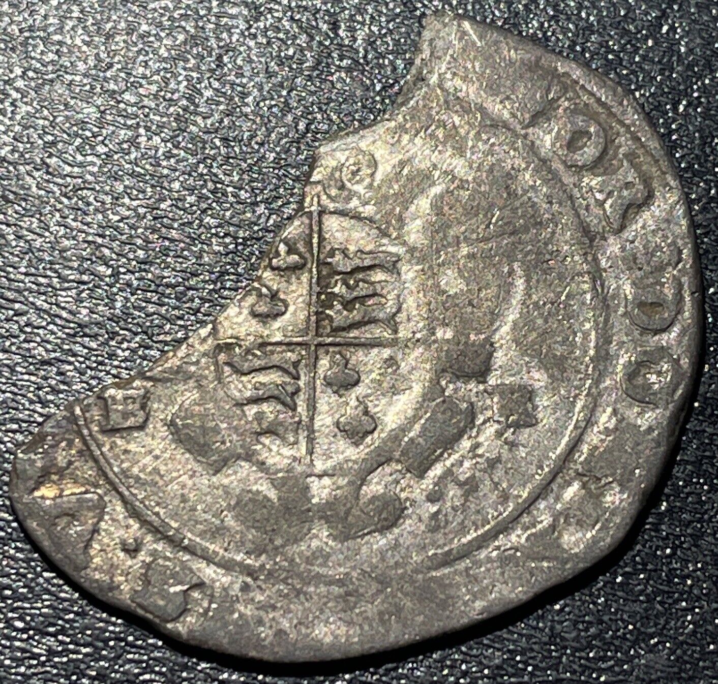 1549-1551 England King Edward Vi Silver Ar Shilling Tudor 2nd Reign 2.12g Coin