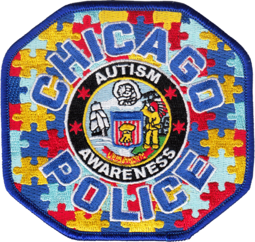 Chicago Police Shoulder Patch: Autism Awareness