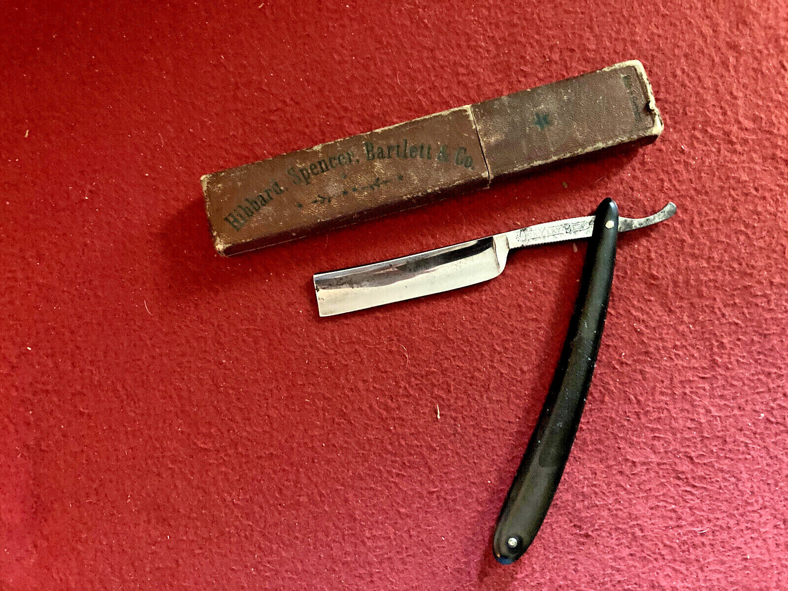 Antique HSB  OUR VERY BEST Straight Razor W/Orig/Box Nice