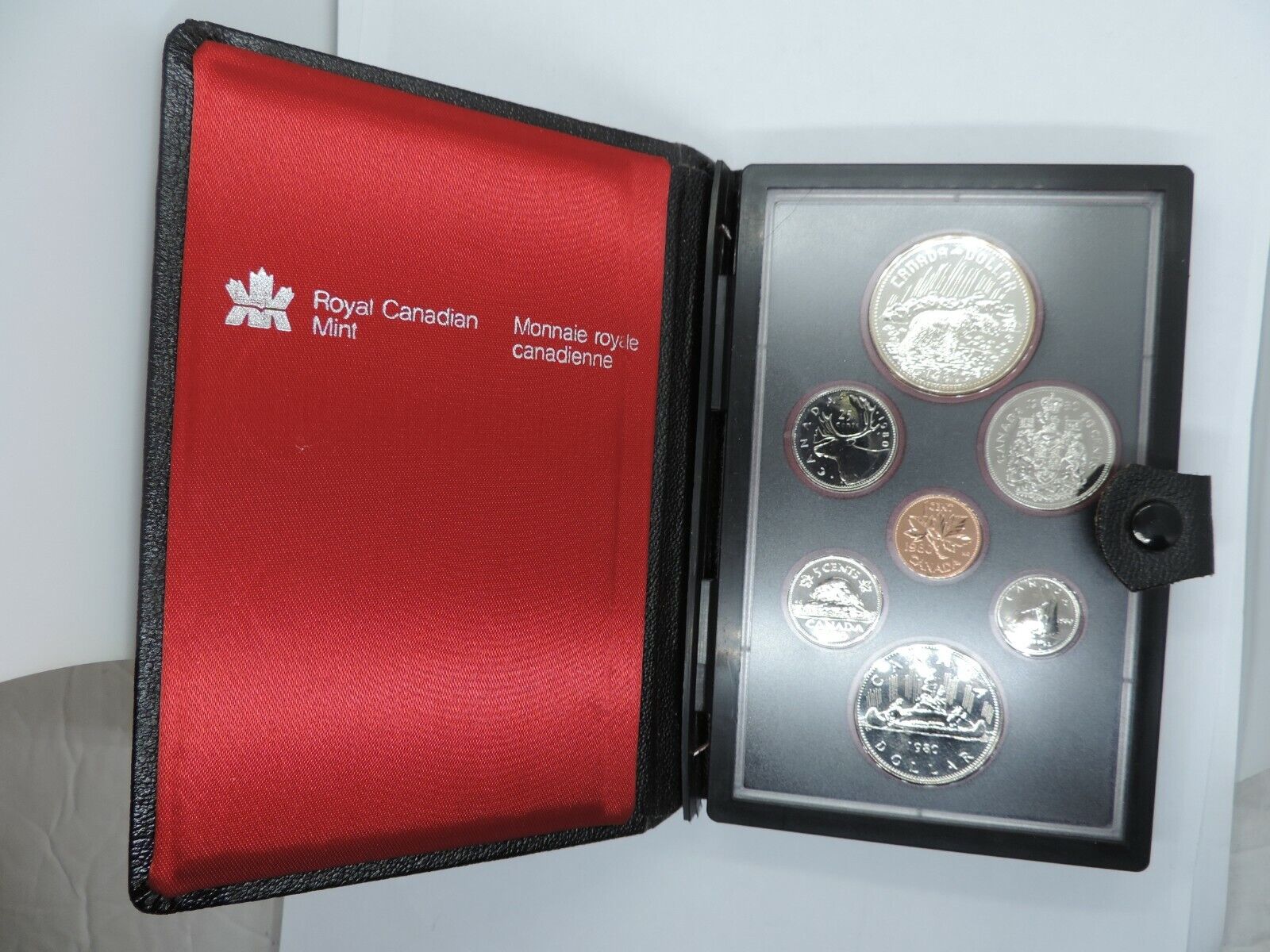 1980 Royal Canadian Mint Proof Set 7 Coins