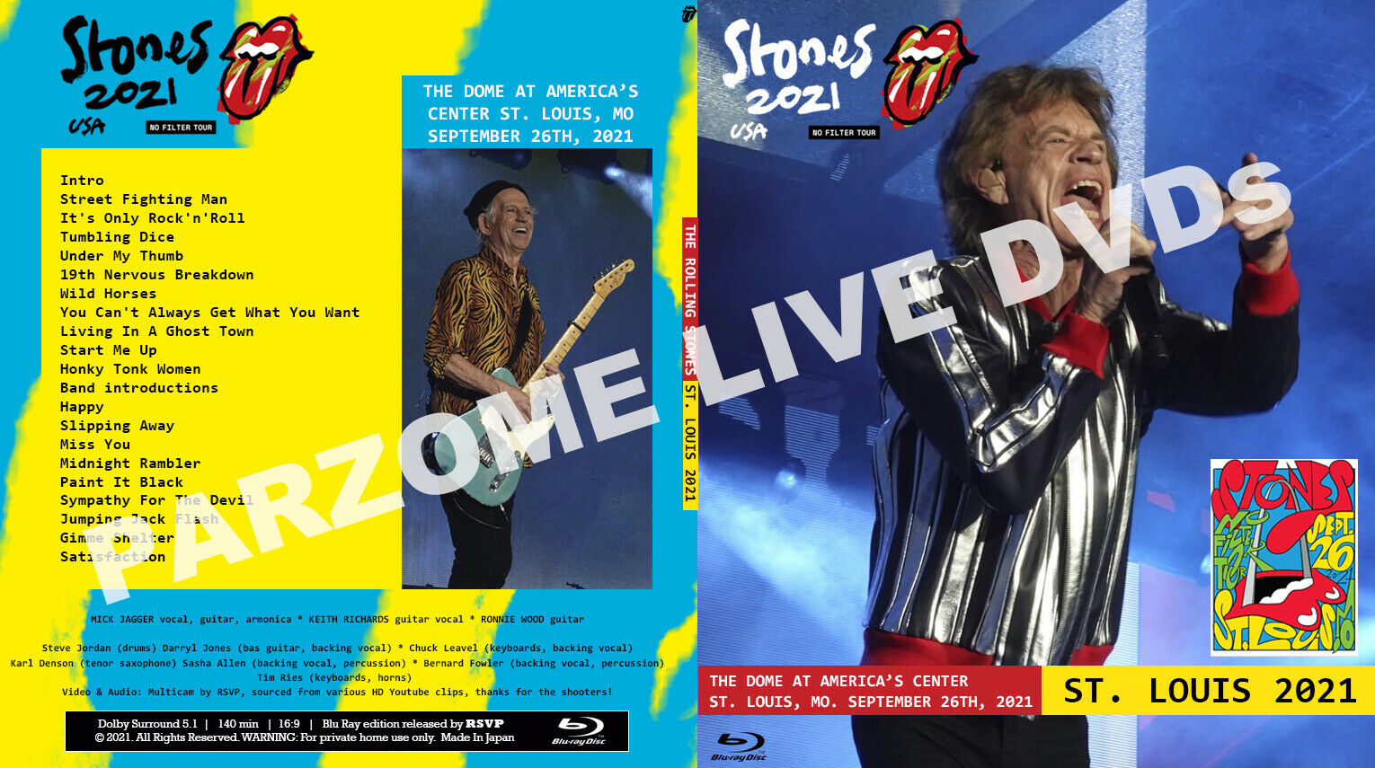 The Rolling Stones - St. Louis (No Filter Tour) 2021 Blu-Ray opening night!!