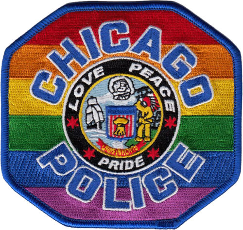 CHICAGO POLICE SHOULDER PATCH: Gay Pride