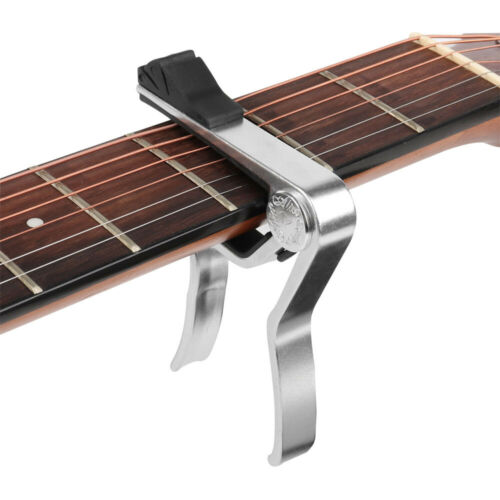 Guitar Capo String Instrument Clamp With Pick Holder For Acoustic Electric Bass