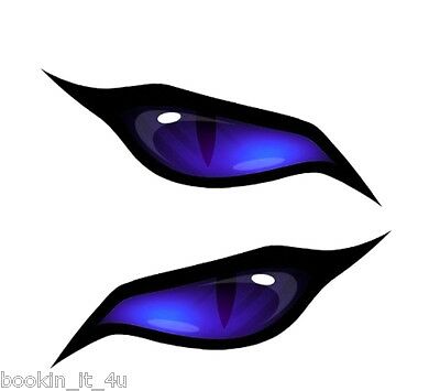 Dark Blue Monster Evil Eyes Vinyl Decal Stickers #60