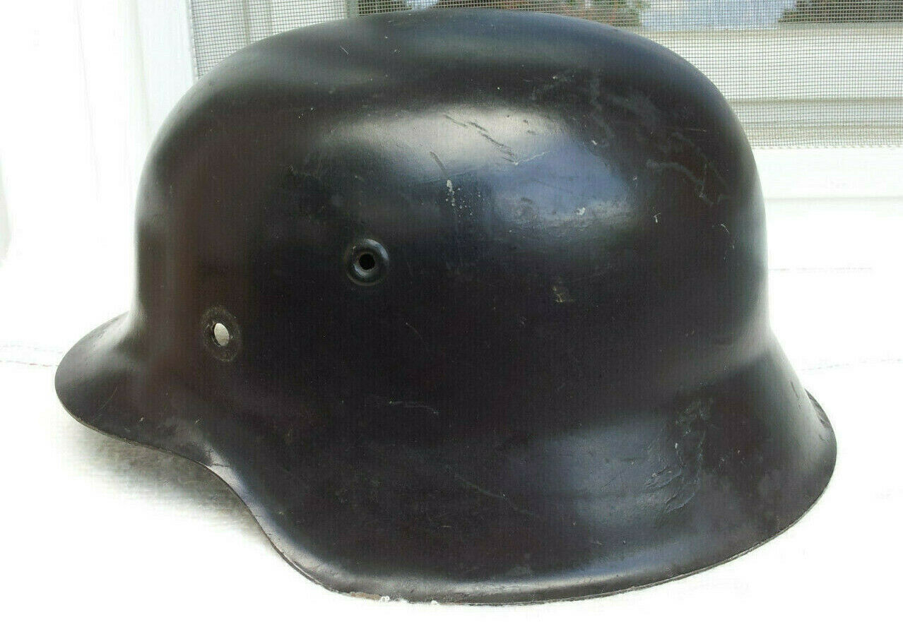 German Helmet M42 Size Et68 + Original Liner Band D.r.p. 1943 Ww2 Stahlhelm