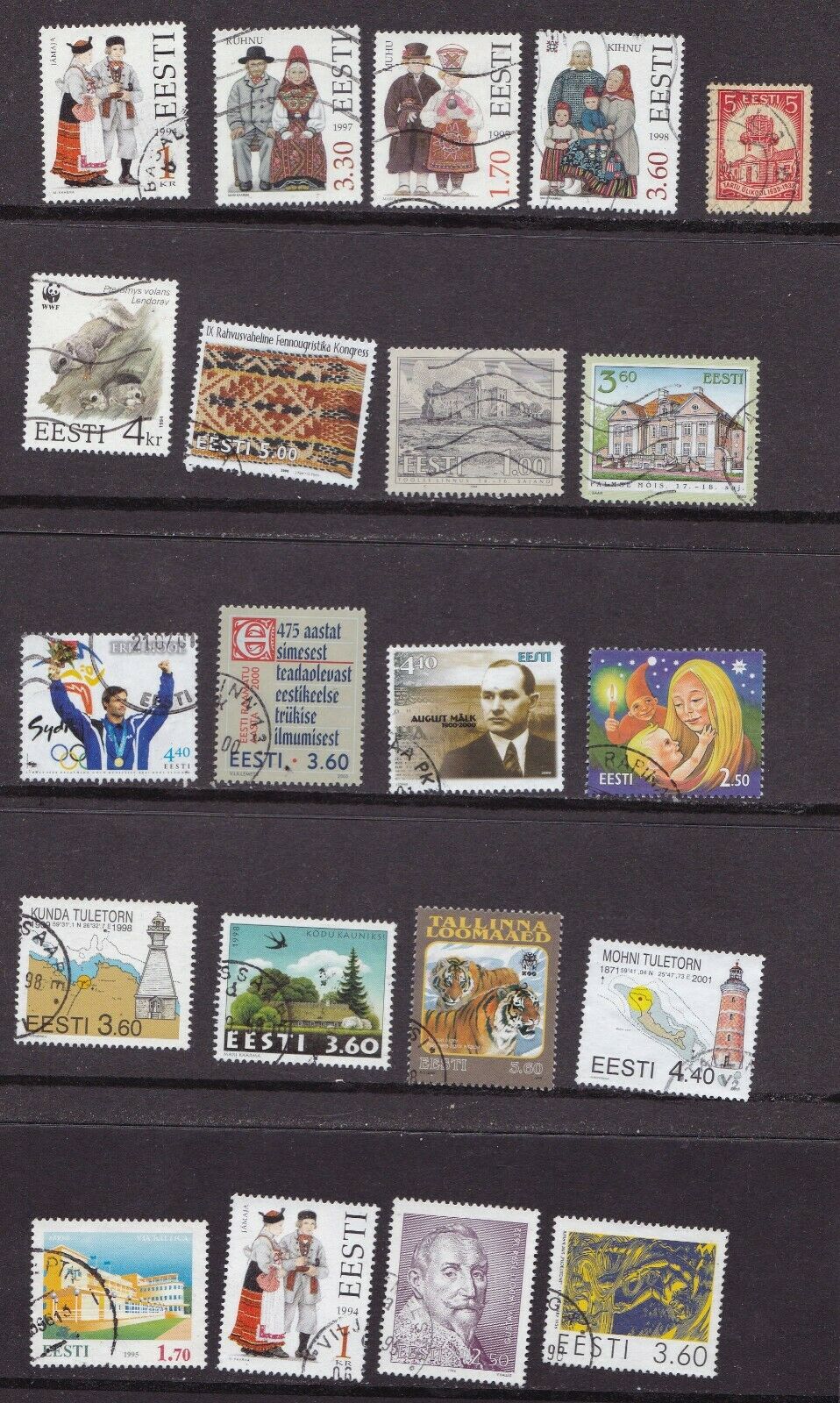 Nice Lot Of Estonia Used Stamps Mostly From 1990s In 3 Pics