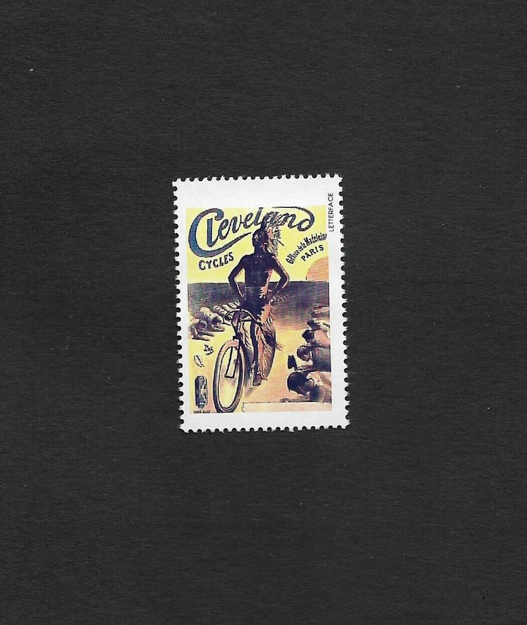 France International Cycling Race Cleveland Poster Stamp