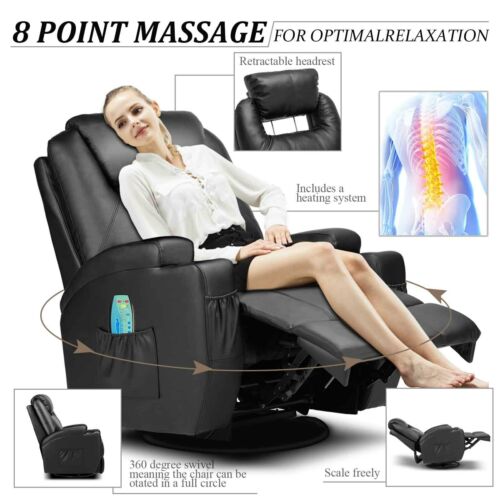 Massage Chair Full Body Zero Gravity Electric Heat Reclining Sofa Remote Control