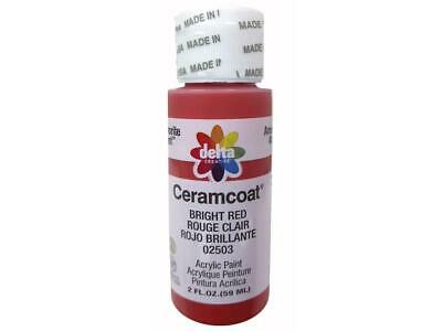 DELTA DEL200.2503 DEL200 2503 CERAMCOAT ACRYLIC 2OZ BRIGHT RED