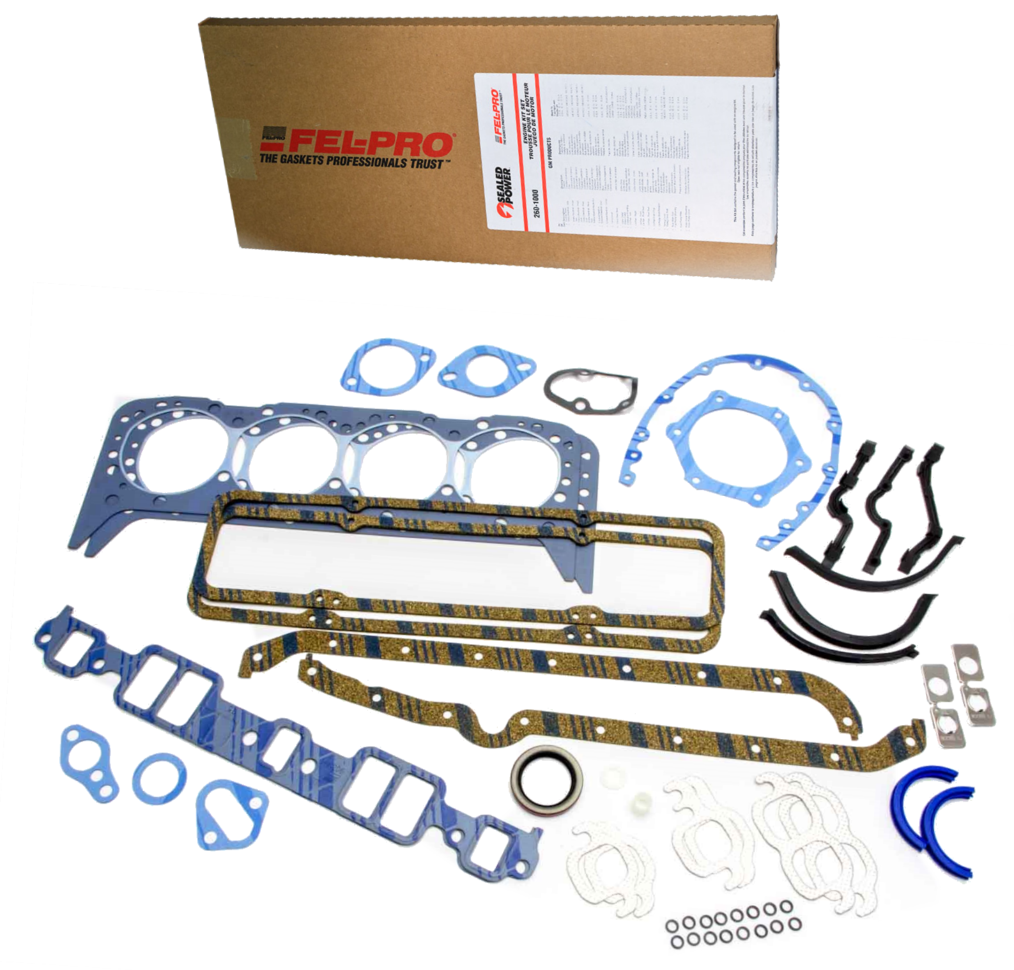 Fel-pro Sealed Power Rebuild Gasket Set 1955-1979 Sbc Small Block Chevy 350 5.7