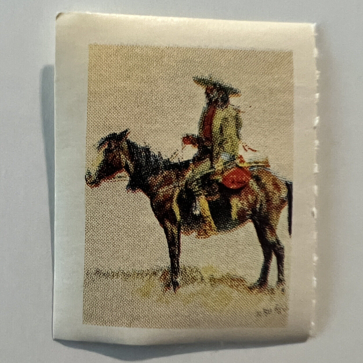 Rare Early Cowboy On Horse Cinderella Seal Stamp Unused
