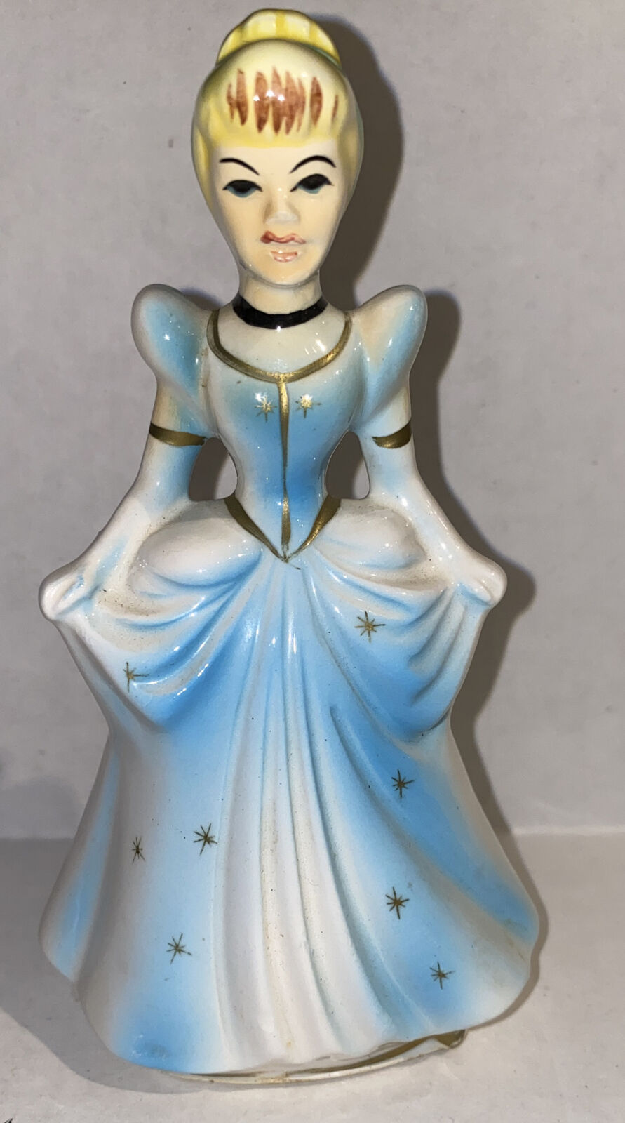 1960 Disney Princess Cinderella Figure Porcelain Ceramic Japan Vintage 5" - Rare