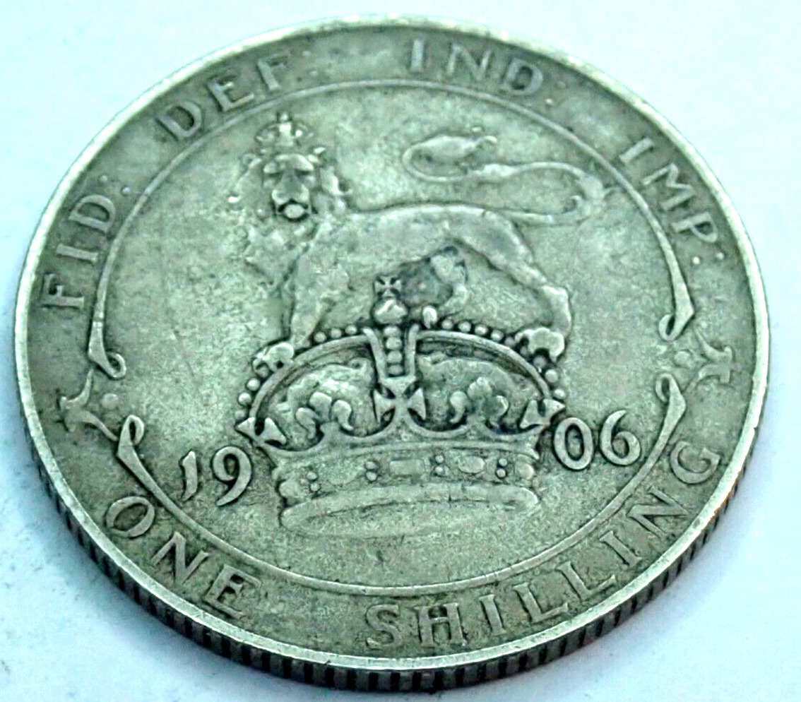 1906  One Shilling Coin - Uk Great Britain