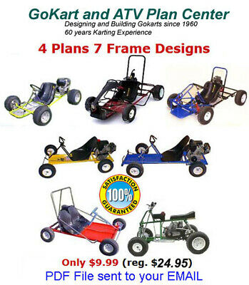 Gokart Plans 4 Plans 7 Designs Offroad Atv Quad 2 Seater - Pdf Sent To Email.