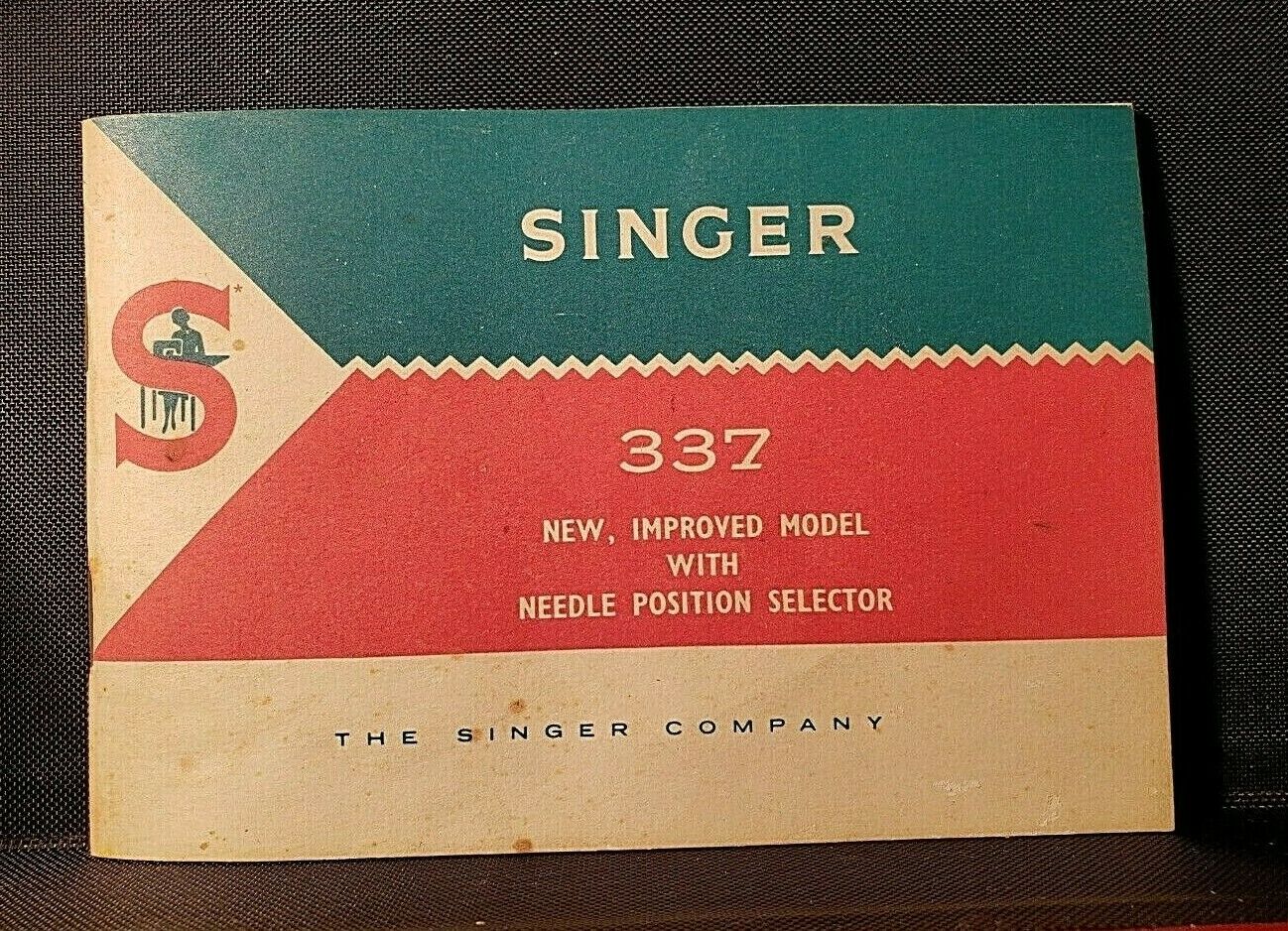 Vintage SINGER Model 337 MANUAL instruction BOOK (865) 