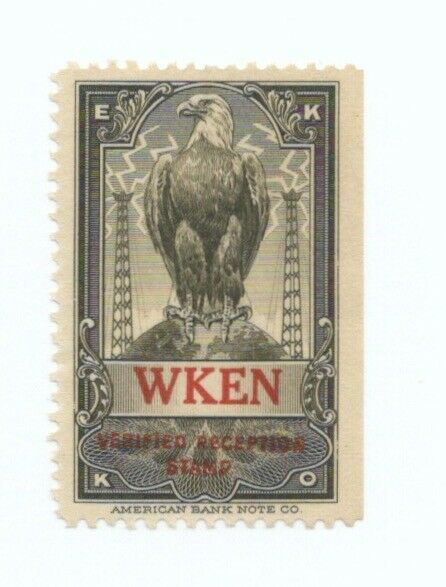 Ekko Radio Reception Stamp, Wken, Buffalo, New York