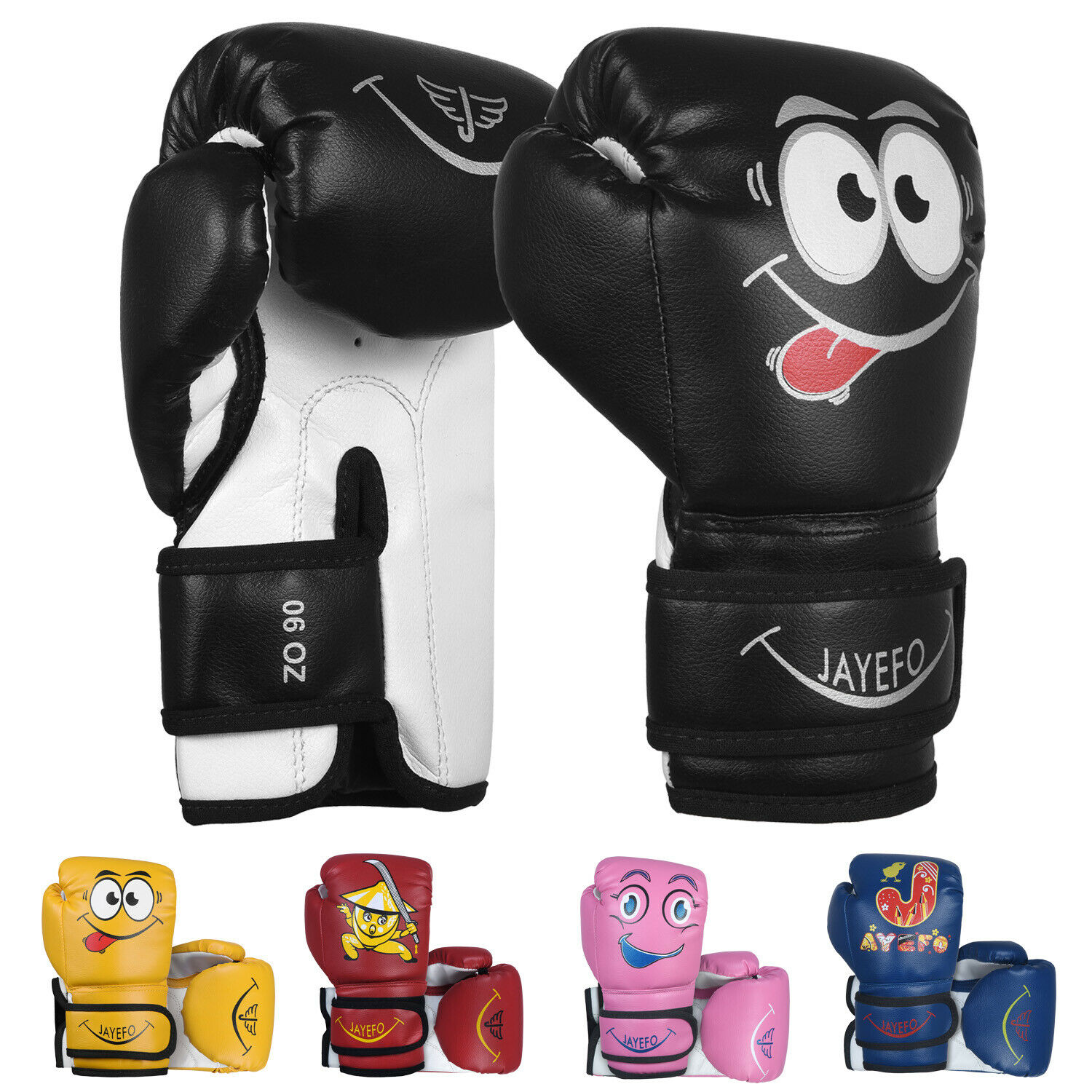 Jayefo Kids Boxing Gloves 4 6 Oz Cartoon Youth Boys Girls Mma Punching Bag Kick